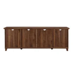 Kimber 4 Door Glass Panel Storage TV Stand For TVs Up To 80" - Saracina Home -Furniture Store GUEST 4ab77e31 ad01 41ea ad4e 6f6f08e5ab44