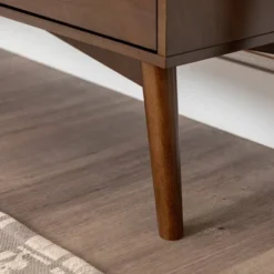 Mid-Century Modern With Closed Storage TV Stand For TVs Up To 58" Walnut - Saracina Home -Furniture Store GUEST 4b0d9520 1a28 4a26 9c33 e0fd064371d2