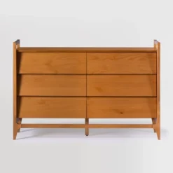Mid-Century Modern Solid Wood Paneled 6 Drawer Dresser - Saracina Home -Furniture Store GUEST 4c28a463 5c78 467e 8d4d b4df70cd00b9