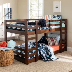 Twin Over Twin Indy Solid Wood Low Bunk Bed - Saracina Home -Furniture Store GUEST 4c4e96bd d483 4ae0 a8be fd0586b37fad