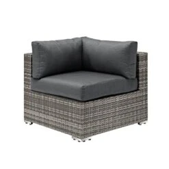 4pc Metal Multi-Shade Rattan Sectional - Gray - Saracina Home -Furniture Store GUEST 4d51d148 6f1f 4126 98af e0a8560a763c