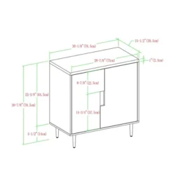 Modern Accent Cabinet With Color Pop Interior - Saracina Home -Furniture Store GUEST 5086d616 ad3e 40ba bca2 a4861a7e7a12