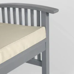 Ravenscroft Modern Boho Acacia Wood Slatted Outdoor Loveseat With Cushion - Saracina Home -Furniture Store GUEST 52aa005c 6a54 4115 bce1 42a537cb103c