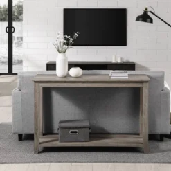 Classic Wood Console Table - Saracina Home -Furniture Store GUEST 53ce1aa1 fe21 4435 8dd3 b53011dac6c1