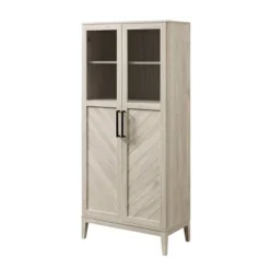 68" Boho Modern Tall Storage Wood Cabinet - Saracina Home -Furniture Store GUEST 567f6d5b da6c 4dfe 99f6 a5817a63ab46