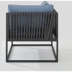 Outdoor Modern Modular Patio Corner Chair Blue - Saracina Home -Furniture Store GUEST 568c2a17 c1b2 4be3 8da5 3095513a8fe2
