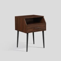 Modern 1 Drawer Angled Side Table - Saracina Home -Furniture Store GUEST 583990cb 0dd2 4b3e a67f b80ead13dc72