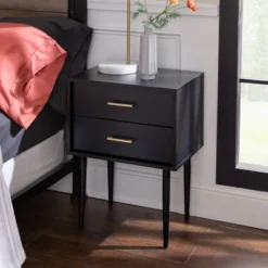 Ora Mid-Century Modern 2 Drawer Nightstand - Saracina Home -Furniture Store GUEST 586d04a0 be28 4036 81c0 746bfa6293b3