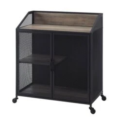 Urban Industrial Metal Mesh Bar Cart With Wheels - Saracina Home 15 Urban Industrial Metal Mesh Bar Cart With Wheels - Saracina Home -Furniture Store GUEST 59a24ed4 da17 4087 8cad 6500ce3bd7b6