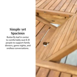 Ravenscroft Modern Boho Acacia Wood Slat Top Rectangle Extendable Outdoor Table - Saracina Home -Furniture Store GUEST 5acdc173 8a65 4837 858b e4e256487a72