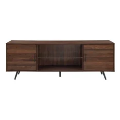 2 Door Mid-Century Modern Wood Storage TV Stand For TVs Up To 80" - Saracina Home -Furniture Store GUEST 5c5500e9 ceea 4ccd 98a6 a8f014d1cbc5