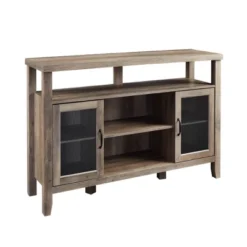 Rustic Transitional Double Door Highboy Buffet - Saracina Home -Furniture Store GUEST 5d895749 a009 4c12 a4de 272f335b6ae3