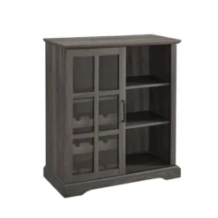 Tavern Modern Transitional Sliding Window Pane Door Bar Cabinet - Saracina Home -Furniture Store GUEST 5e34a08c 8179 4bd2 b7db 977a180aed4e