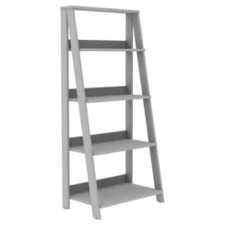 55" Thatcher Transitional Wood 4 Shelf Ladder Bookshelf - Saracina Home 24 55" Thatcher Transitional Wood 4 Shelf Ladder Bookshelf - Saracina Home -Furniture Store GUEST 5f5fe91f 129b 4cf6 9611 e5e32c5fc78a