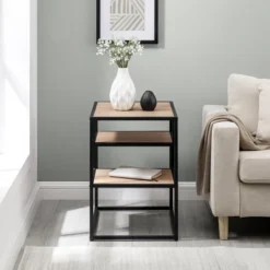 Modern 3 Tier Side Table - Saracina Home