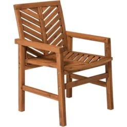 2pk Slatted Chevron Acacia Wood Patio Chairs - Saracina Home 34 2pk Slatted Chevron Acacia Wood Patio Chairs - Saracina Home -Furniture Store GUEST 602118da f5b3 4252 87d9 b77d1af36857