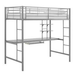 Full Analise Metal Loft Bed With Wood Desk - Saracina Home -Furniture Store GUEST 65db471a 0750 4114 b31f cdc27a8b6172