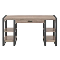 60" Industrial Transitional Tech Desk With USB - Saracina Home -Furniture Store GUEST 65e1ac0a c8db 4eee a347 2bc0c9eb7fea