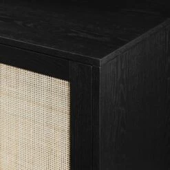 Modern Boho Wood And Rattan 2 Door Accent Cabinet - Saracina Home -Furniture Store GUEST 65fef225 ad0d 45f2 9128 355e7801cbd1