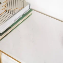 Megan Modern Glam Curved Console Table Faux White Marble/Gold - Saracina Home -Furniture Store GUEST 66a3b1bf dbdb 4543 8b66 ae30b371edd5