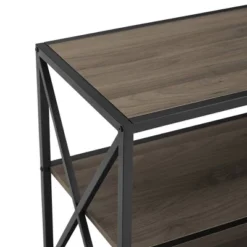 Modern Industrial X Frame Metal And Wood Media Bookshelf - Saracina Home 9 Modern Industrial X Frame Metal And Wood Media Bookshelf - Saracina Home -Furniture Store GUEST 679c835e 1c70 43ee 9683 1e0a83265bd8