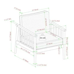 Saracina Home Modern Boho Eucalyptus Outdoor Spindle Arm Chair With Cushions -Furniture Store GUEST 67fb8d67 9433 4ba7 9c37 a5cdd01a13e8