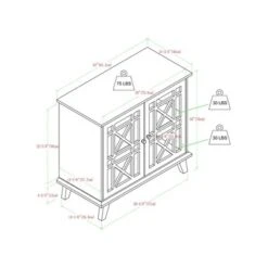 Versatile Fretwork Accent Storage Cabinet Blue - Saracina Home -Furniture Store GUEST 697d5268 2e95 4a8c bba4 baa50dfae025