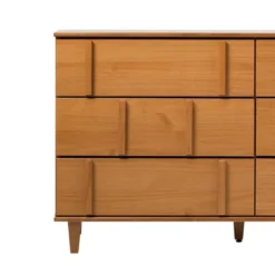 Modern Vertical Accent Solid Wood 6 Drawer Double Dresser - Saracina Home -Furniture Store GUEST 6989dea6 239f 4116 9ec7 63d459c73c0c