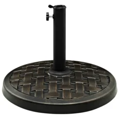 Rashida Round Lattice Weave Umbrella Stand - Saracina Home -Furniture Store GUEST 6aa57438 82f0 4c13 8291 dce7d57489a6