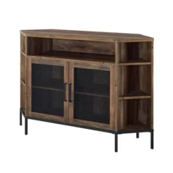 Corner TV Stand For TVs Up To 55" With Metal Mesh Doors - Saracina Home -Furniture Store GUEST 6ae67eda 98e0 4339 8d27 0a4065c69d8a