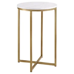Vivian Glam X Leg Round Side Table - Saracina Home -Furniture Store GUEST 6c2722a3 f679 4004 b4fa 078d8f88603a