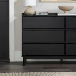 Mid-Century Modern Solid Wood 6 Drawer Double Dresser - Saracina Home -Furniture Store GUEST 6e54a525 852f 4e93 8d57 0eae630fa901