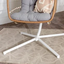 Toluca Hanging Outdoor Boho Egg Chair With Cushion - Saracina Home -Furniture Store GUEST 704dbef4 53ac 4a3c b711 8fd3988a7e2e