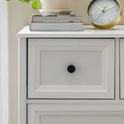 Farmhouse 5 Drawer Grooved Tall Storage Dresser White - Saracina Home 22 Farmhouse 5 Drawer Grooved Tall Storage Dresser White - Saracina Home -Furniture Store GUEST 7328f92b dedb 435a 8cfc 7bd748b9950d