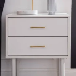 Ora Mid-Century Modern 2 Drawer Nightstand - Saracina Home -Furniture Store GUEST 732a6660 8dc6 4ccc b6c1 6b4b58a093cf