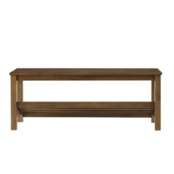 Modern Farmhouse Solid Wood Shoe Storage Entry Bench Rustic Oak - Saracina Home -Furniture Store GUEST 742b50ec e2f6 4f3f bf66 e4162ced764a