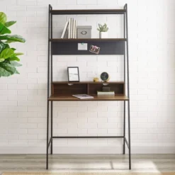 36" Writing Desk With Open Storage Ladder Bookshelf - Saracina Home -Furniture Store GUEST 746187fb a638 4f3a ae20 f3b4f74d4176