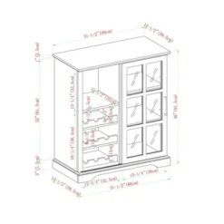 Tavern Modern Transitional Sliding Window Pane Door Bar Cabinet - Saracina Home -Furniture Store GUEST 747aae6b d666 404b 91ef 93a507ef4e5b