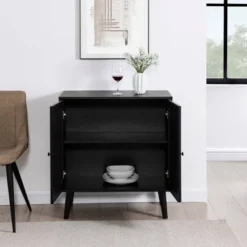 Modern Boho Wood And Rattan 2 Door Accent Cabinet - Saracina Home -Furniture Store GUEST 7505220d b0d7 4c90 8f5c 400dda72a7dc