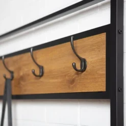 72" Urban Farmhouse Mixed Material Hall Tree - Saracina Home -Furniture Store GUEST 756fb92c 4f24 459b b5d0 220e565e23e8