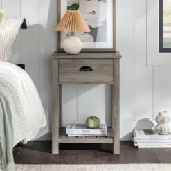 June Rustic Transitional Square Nightstand With Lower Shelf - Saracina Home 16 June Rustic Transitional Square Nightstand With Lower Shelf - Saracina Home -Furniture Store GUEST 7b5ddb82 1126 4a27 a5cd b4ca0ca9aa36
