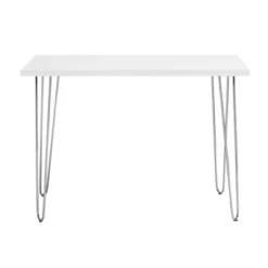 Gibby Modern Glam Hairpin Leg Writing Desk Faux White Marble - Saracina Home 11 Gibby Modern Glam Hairpin Leg Writing Desk Faux White Marble - Saracina Home -Furniture Store GUEST 7c5cd6bc 5520 491b 9292 241e79538c99