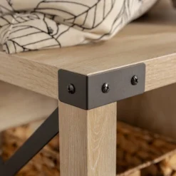 Sophie Rustic Industrial X Frame Entry Bench With 3 Cubbies - Saracina Home -Furniture Store GUEST 7c76007d 53ec 49a3 bd9b 0bc05bf5137f