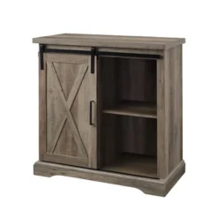 Tertia Industrial Accent Cabinet With Sliding X Barn Door - Saracina Home -Furniture Store GUEST 7ca69992 c28a 45bf a7c3 667e48d44a88