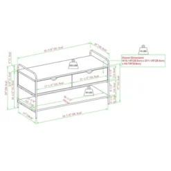 Modern 2 Drawer Storage Entry Bench - Saracina Home -Furniture Store GUEST 7d1fcc91 53fe 4d6c 8d03 2dd751a5dfbe