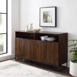58" 4 Door Contemporary Storage Console Sideboard - Saracina Home -Furniture Store GUEST 7eb113d1 2ff7 4149 a1e8 9e32873d72de
