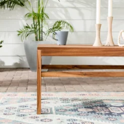 Outdoor Acacia Wood Slatted Coffee Table - Saracina Home -Furniture Store GUEST 807e4acc a010 4dc0 a317 fee88592c512