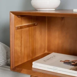 Greenberg 1 Drawer Mid-Century Modern Solid Wood Nightstand - Saracina Home -Furniture Store GUEST 8370d494 c713 46fd 8465 5b40ee23cbca