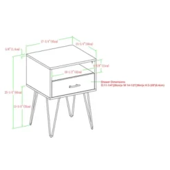 Amal Modern Single Drawer Hairpin Leg Nightstand - Saracina Home -Furniture Store GUEST 85221b46 3951 4966 a164 582c3efa59c9
