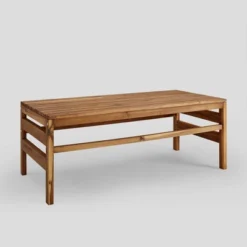 Outdoor Acacia Wood Slatted Coffee Table - Saracina Home -Furniture Store GUEST 85734f48 13f0 49a0 aeaa e627a1b92bcf